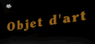 Objet d'art page