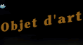 Objet d'art page